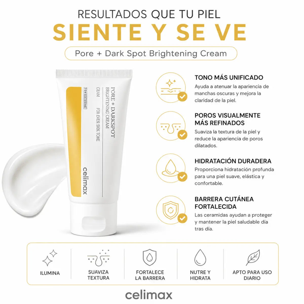 Celimax Pore + Dark Spot Brightening Cream (60ml) – Crema Facial - Zivanne