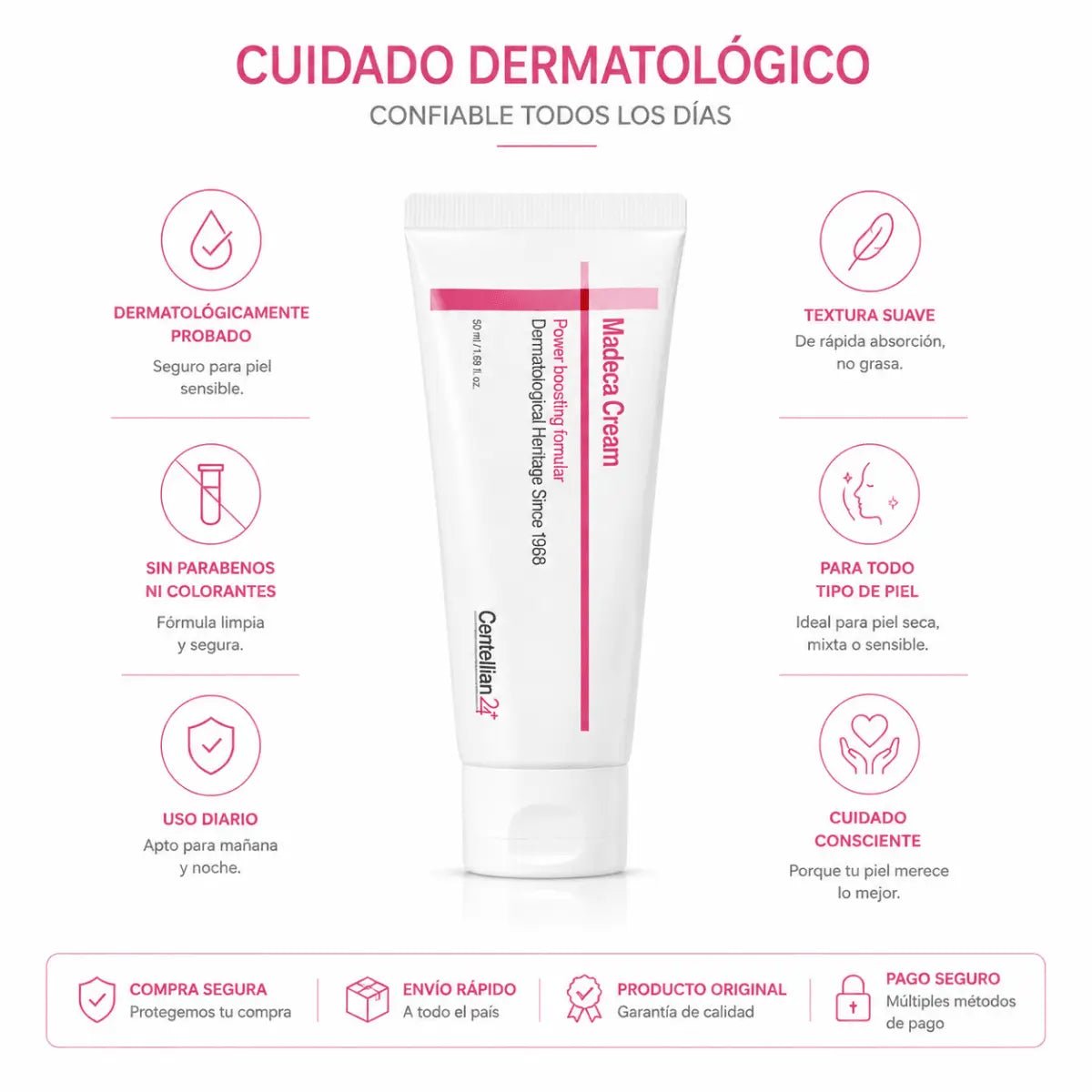 Centellian 24 Madeca Power Cream Boosting Formula (50ml) — Crema Facial - Zivanne