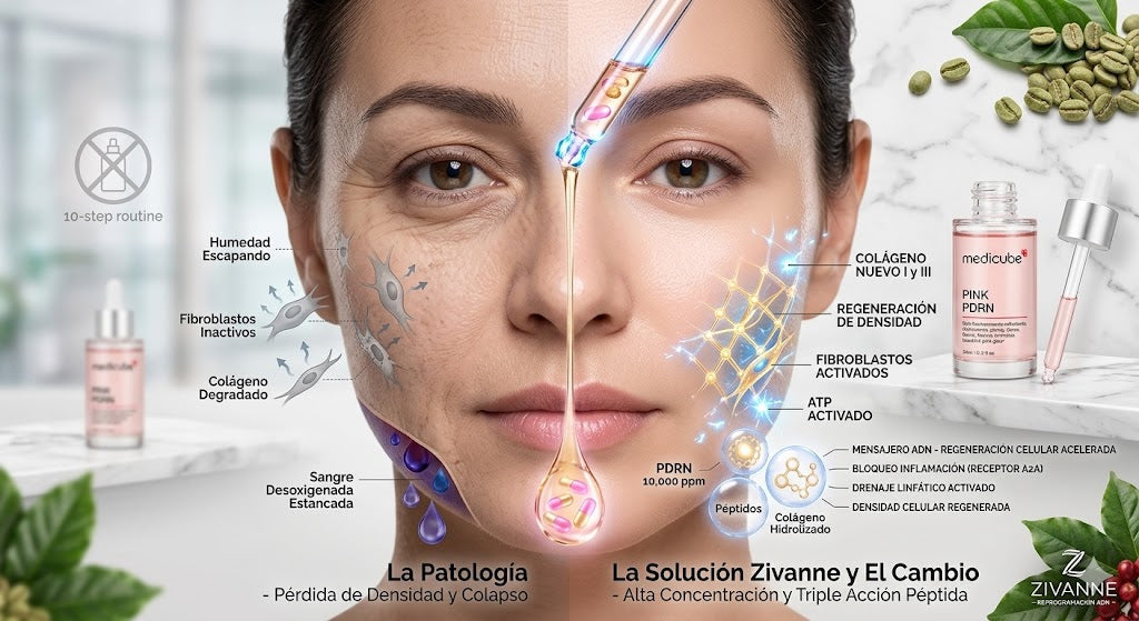 El "Efecto Lifting" en Casa 💖: Cómo 10.000 ppm de PDRN están reescribiendo la edad de tu piel.