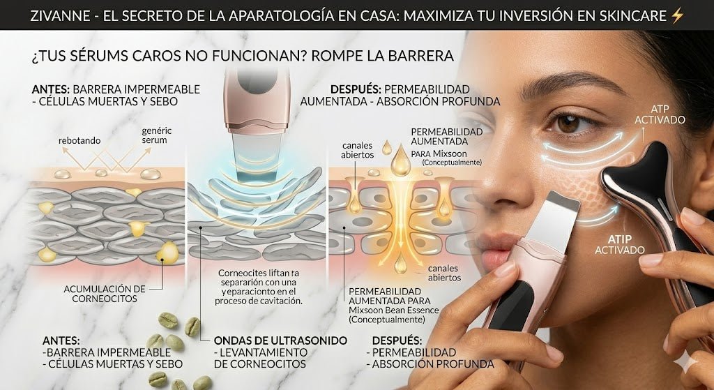 La "Barrera de Cristal": Por qué tus sérums caros no funcionan (y cómo la tecnología de 2026 los hace penetrar) ⚡🧪 - Zivanne