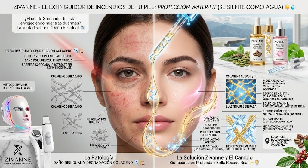 ¿El sol de Santander te está envejeciendo mientras duermes? La verdad sobre el "Daño Residual" y el protector que se siente como agua ☀️💧