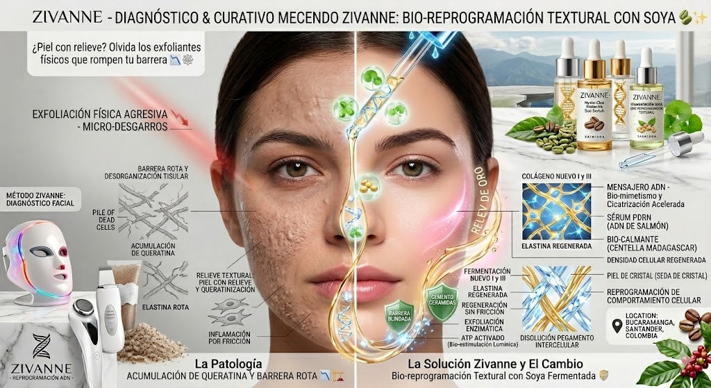 ¿Piel con relieve? Olvida los exfoliantes de granos: El secreto de la Soya Fermentada para una piel lisa 🫘✨
