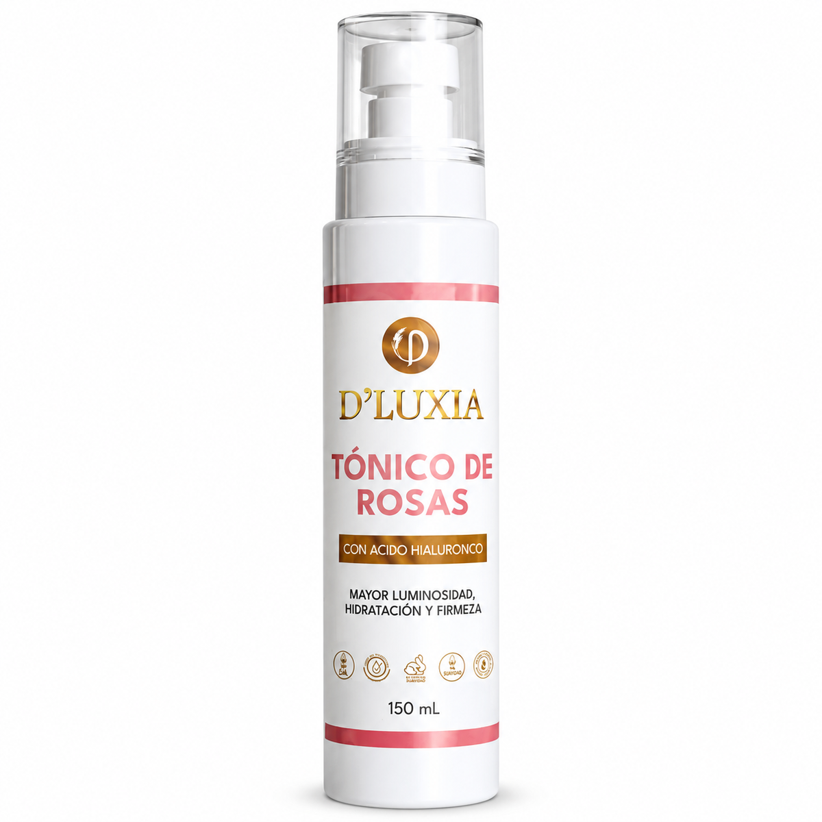 D'LUXIA, Tónico de Rosas Facial, Equilibrio, Frescura y Revitalización, 150 ml