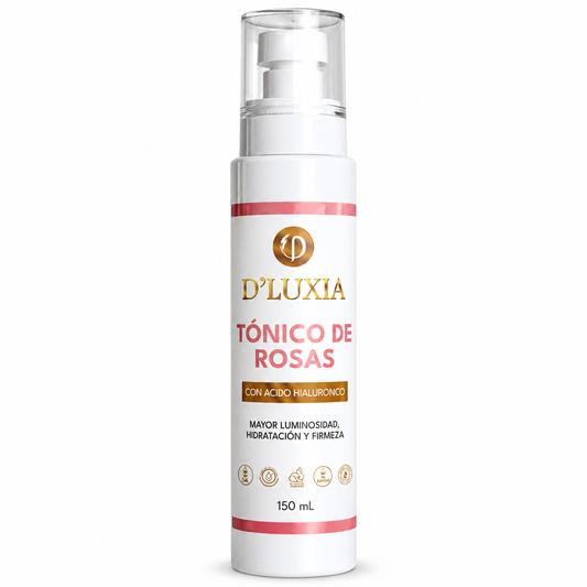 D'LUXIA, Tónico de Rosas Facial, Equilibrio, Frescura y Revitalización, 150 ml