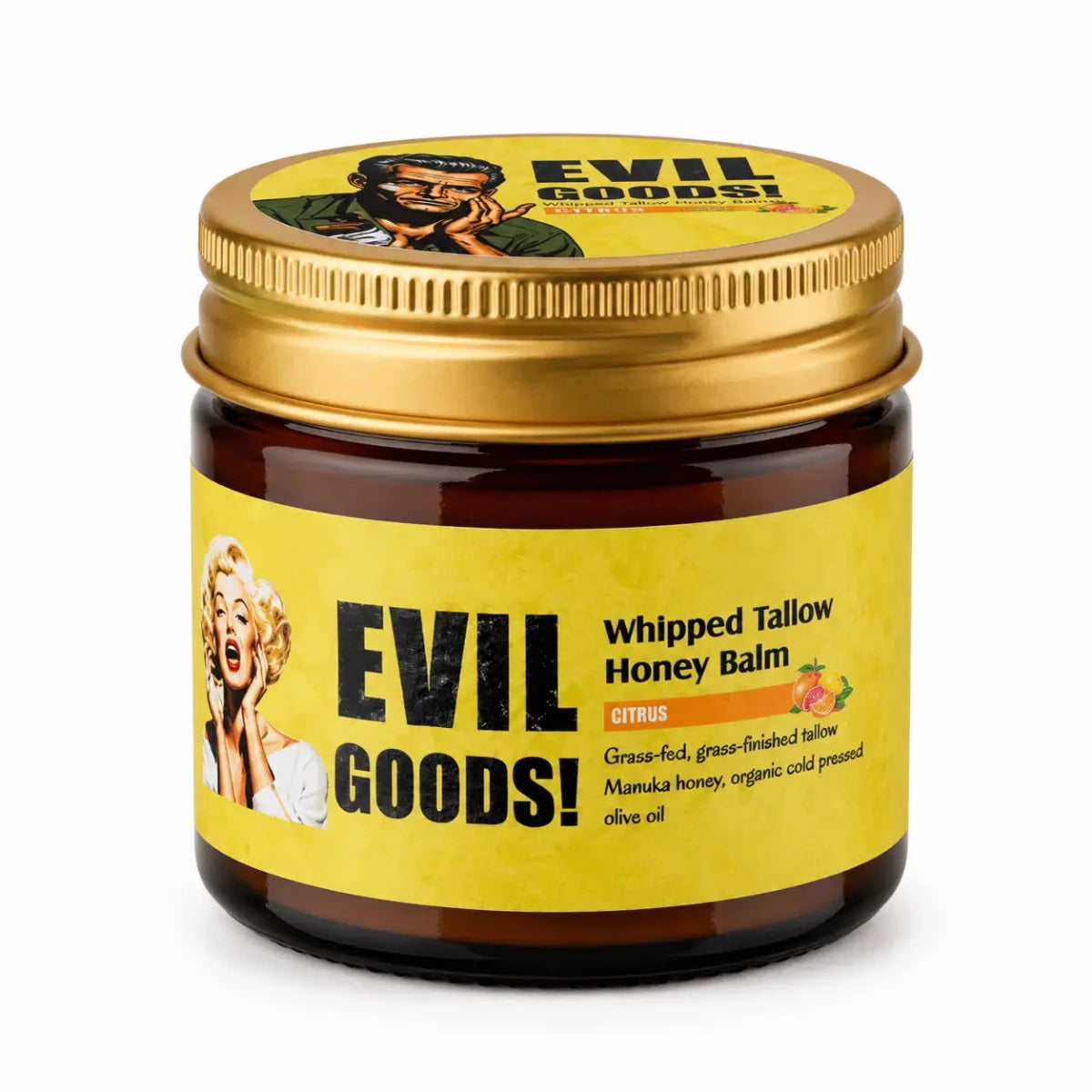 Evil Goods Beef Tallow Citrus Balm (60ml) – Bálsamo Nutritivo - Zivanne