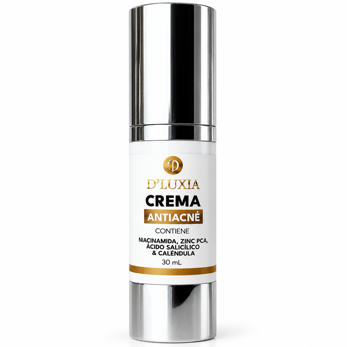 D'LUXIA, Crema Facial Anti-Acné y Control de Sebo, Niacinamida, Zinc PCA y Ácido Salicílico, 30 ml