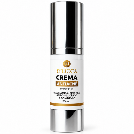 D'LUXIA, Crema Facial Anti-Acné y Control de Sebo, Niacinamida, Zinc PCA y Ácido Salicílico, 30 ml