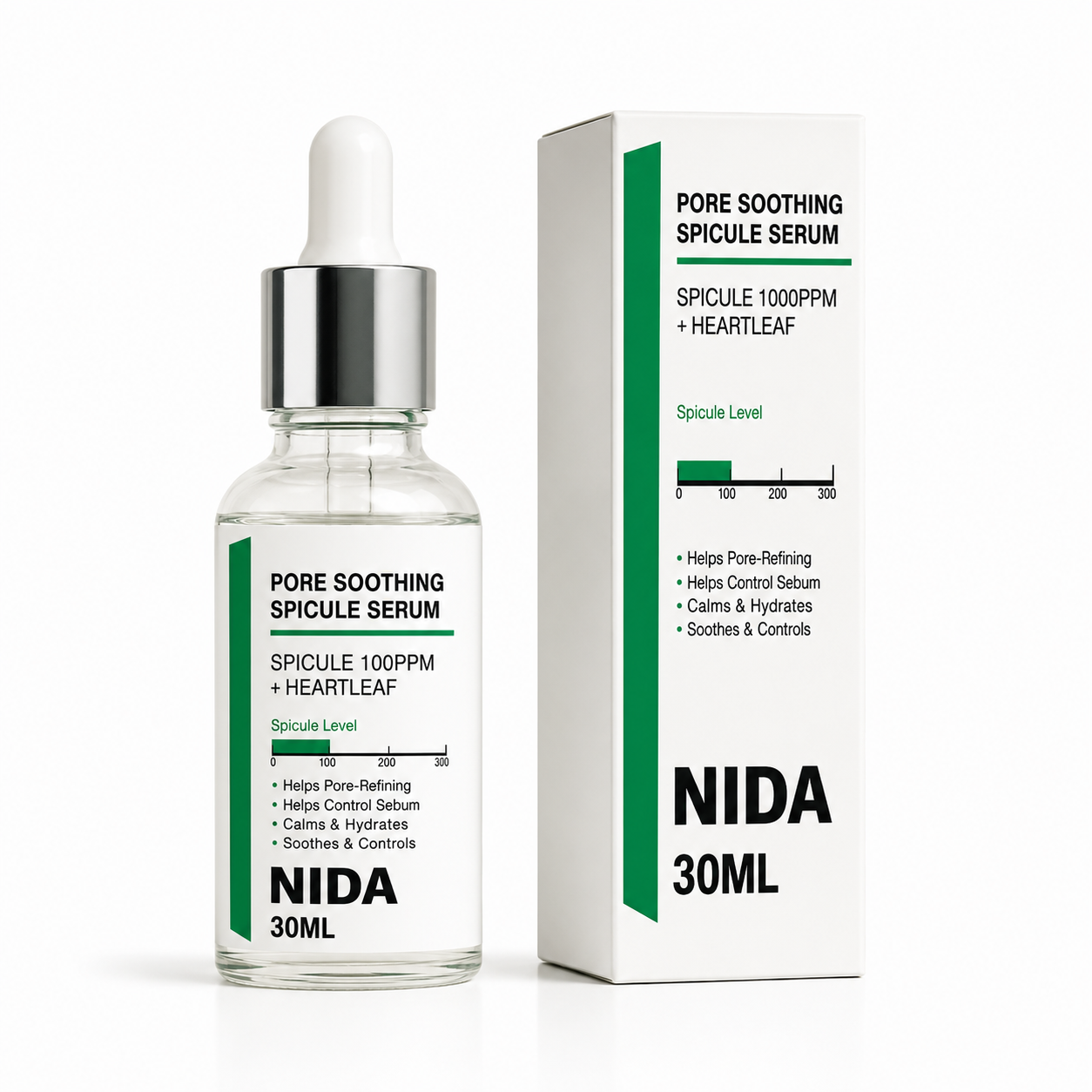 NIDA Pore Soothing Spicule Serum (30ml) – Sérum Facial