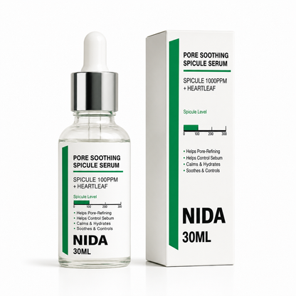 NIDA Pore Soothing Spicule Serum (30ml) – Sérum Facial