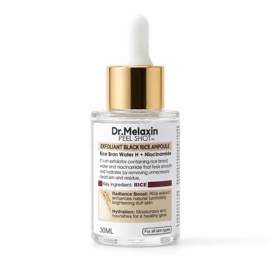 Ampolla facial iluminadora Dr Melaxin Rice Brightening 30ml con extracto de arroz y niacinamida K-Beauty Zivanne