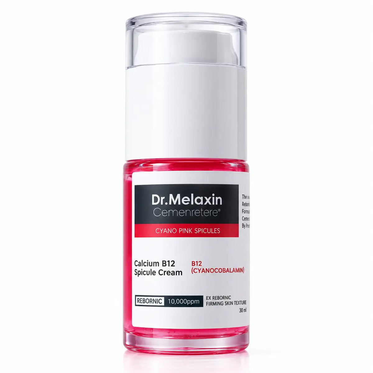 Dr. Melaxin, Cemenrete Calcium B12 Cyano Pink Serum, Tratamiento Facial Perfeccionador de Poros y Textura, 30 ml