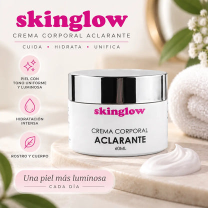 SkinGlow, Crema Facial y Corporal Iluminadora, Unificadora del Tono, 60 ml