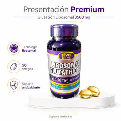 Glutatión Liposomal 3500 mg (50 Softgels) - Zivanne