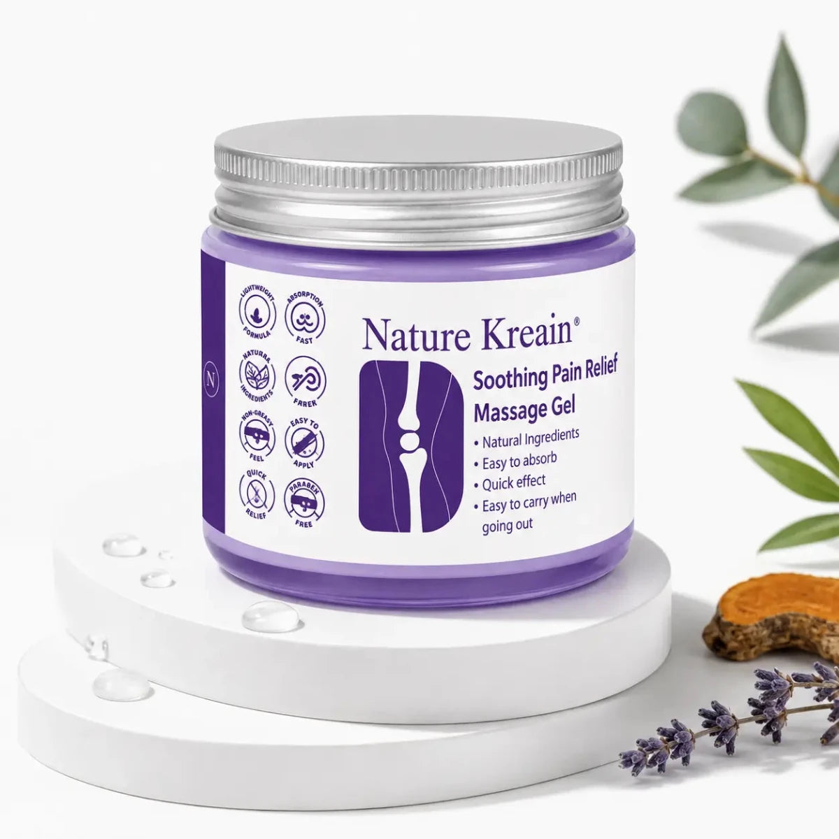 Nature Kresin Soothing Massage Gel (120ml) – Gel Corporal - Zivanne