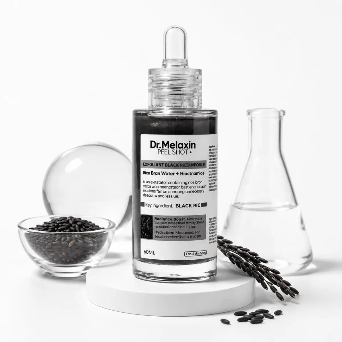 Dr. Melaxin Black Rice Serum (60ml) – Sérum Facial - Zivanne
