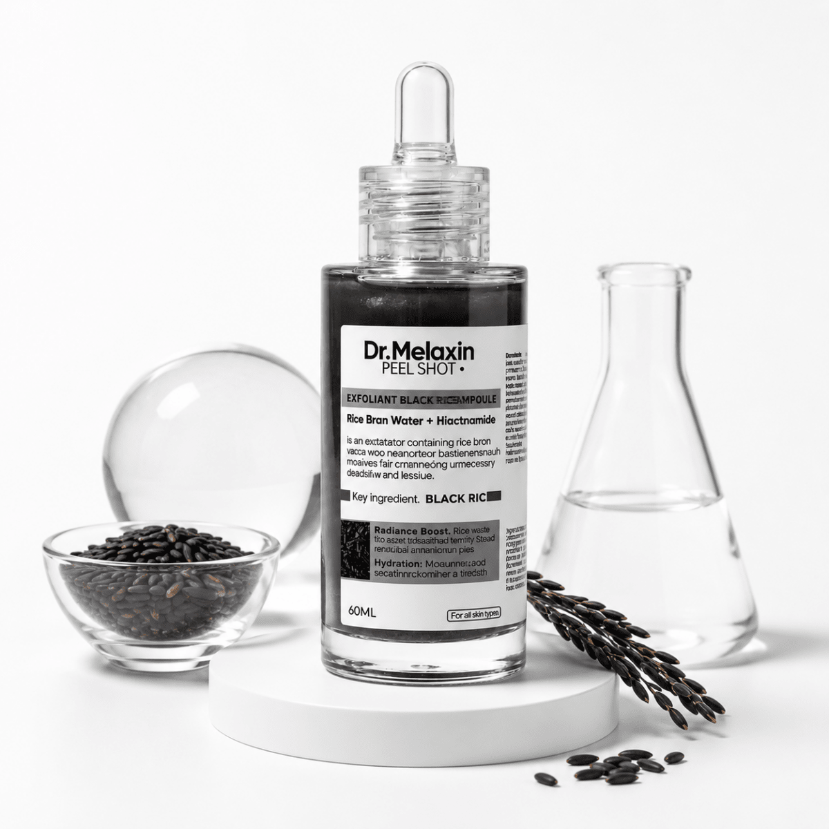 Dr. Melaxin Black Rice Serum (60ml) – Sérum Facial - Zivanne