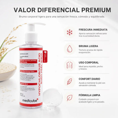 Medicube Hypochlorous Acid Body Spray (250ml) – Spray Corporal - Zivanne
