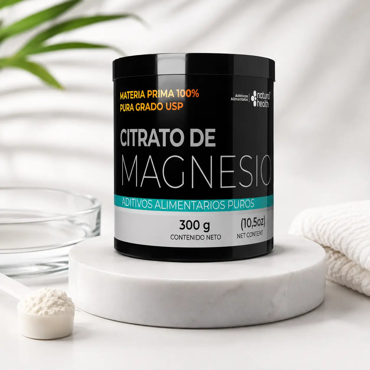 Citrato de Magnesio Puro (300 g en Polvo)