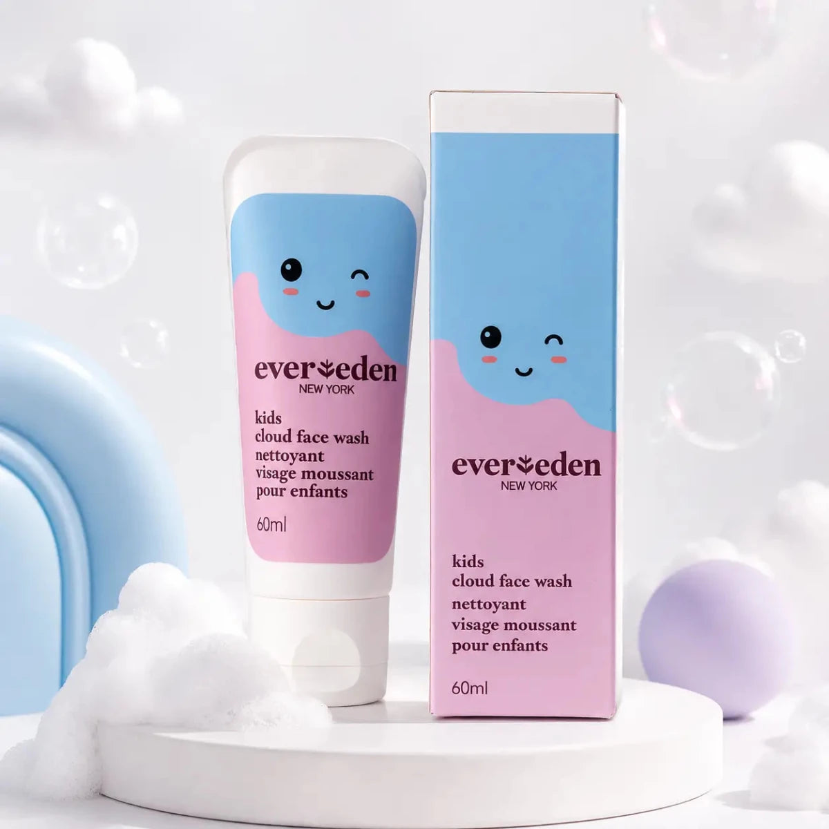 Evereden Kids Dual Action Face Wash (60ml) – Gel Limpiador - Zivanne