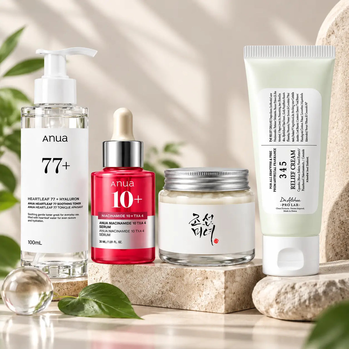 Zivanne, Kit Completo Unificador y Nutrición Intensa K-Beauty, Rutina Facial de 4 Pasos, Set de 4 Piezas