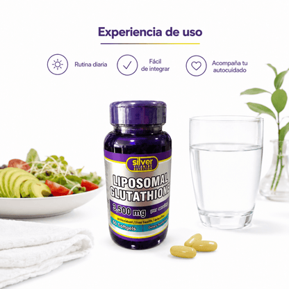 Glutatión Liposomal 3500 mg (50 Softgels) - Zivanne
