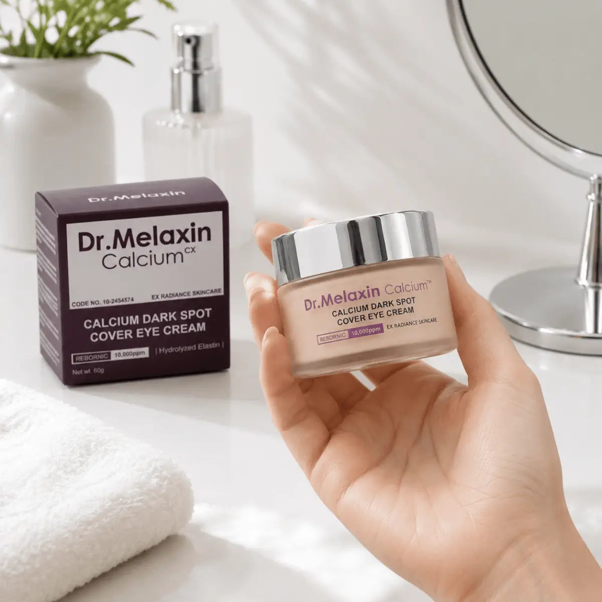 Dr. Melaxin Calcium Cover Eye Cream (60g) – Contorno de Ojos - Zivanne