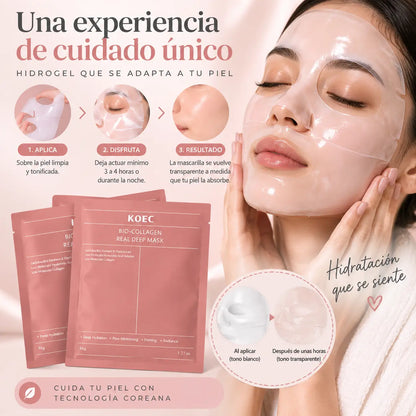 Bio-Collagen Real Deep Mask, Mascarilla Facial de Hidrogel