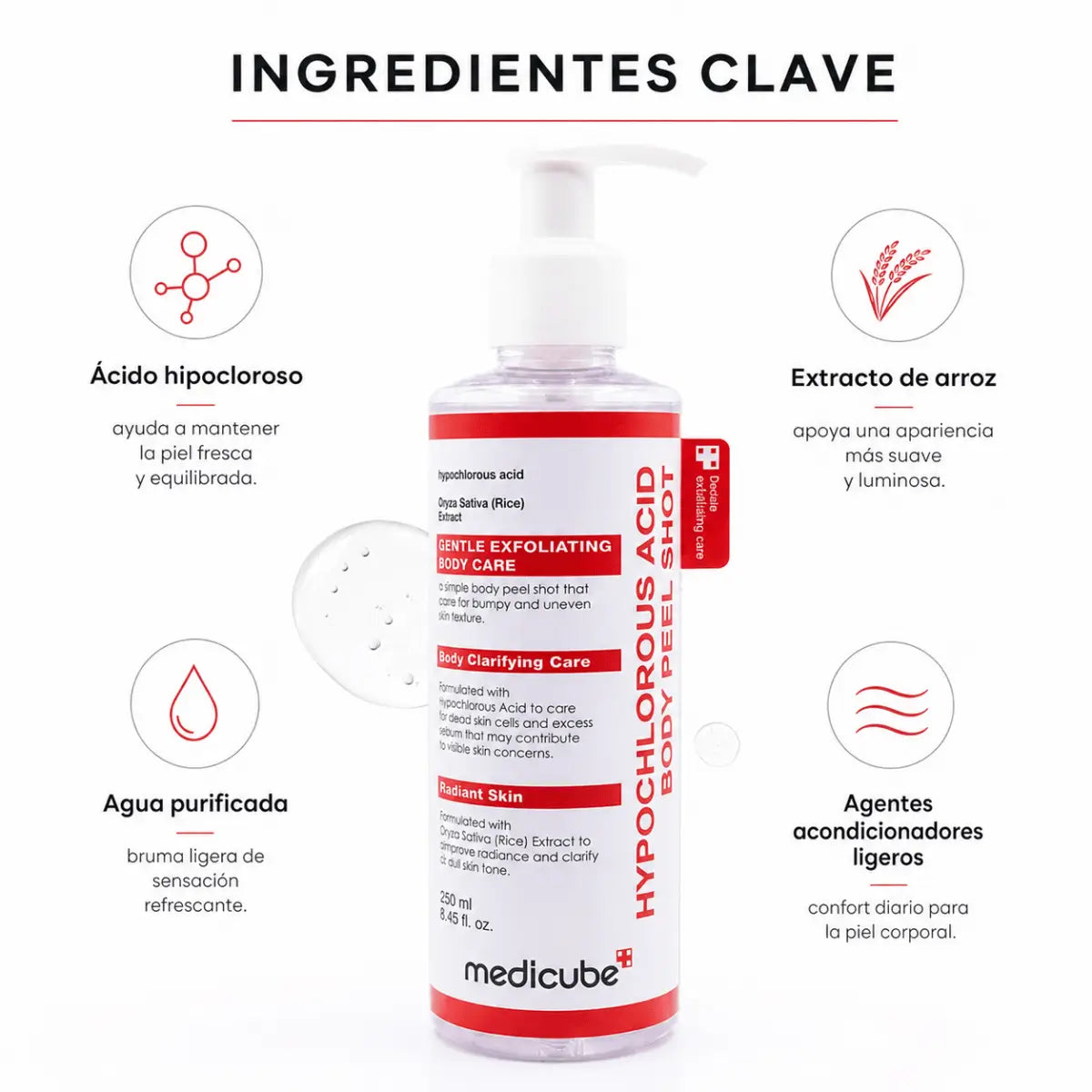 Medicube Hypochlorous Acid Body Spray (250ml) – Spray Corporal - Zivanne