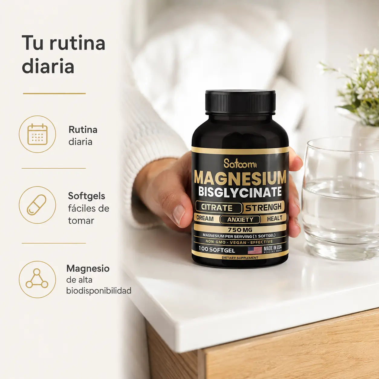 Bisglicinato de Magnesio Satoomi
