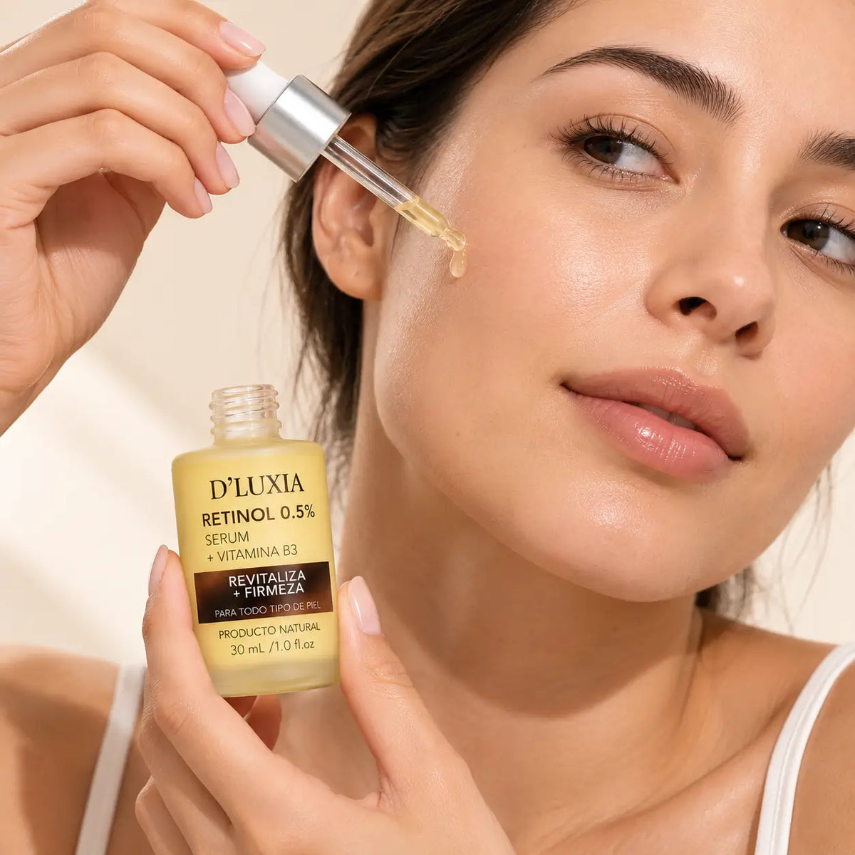 D'LUXIA, Sérum Facial de Retinol 0.5% con Vitamina B3, Renovación y Firmeza, 30 ml