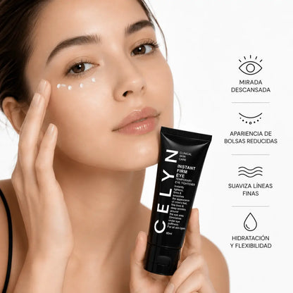 Tubo de crema tensora para contorno de ojos CELYN Instant Firming Eye Cream 60ml Zivanne