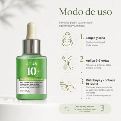 Anua Azelaic Acid 10 Hyaluron Serum (30ml) – Sérum Facial - Zivanne