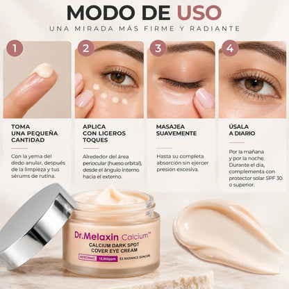 Dr. Melaxin, Calcium Cover Eye Cream, Crema Nutritiva para Contorno de Ojos, 60 g