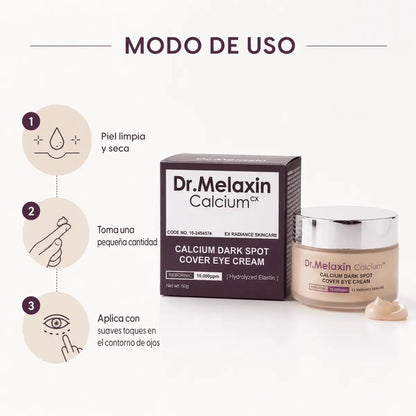 Dr. Melaxin Calcium Cover Eye Cream (60g) – Contorno de Ojos - Zivanne