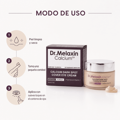 Dr. Melaxin Calcium Cover Eye Cream (60g) – Contorno de Ojos - Zivanne