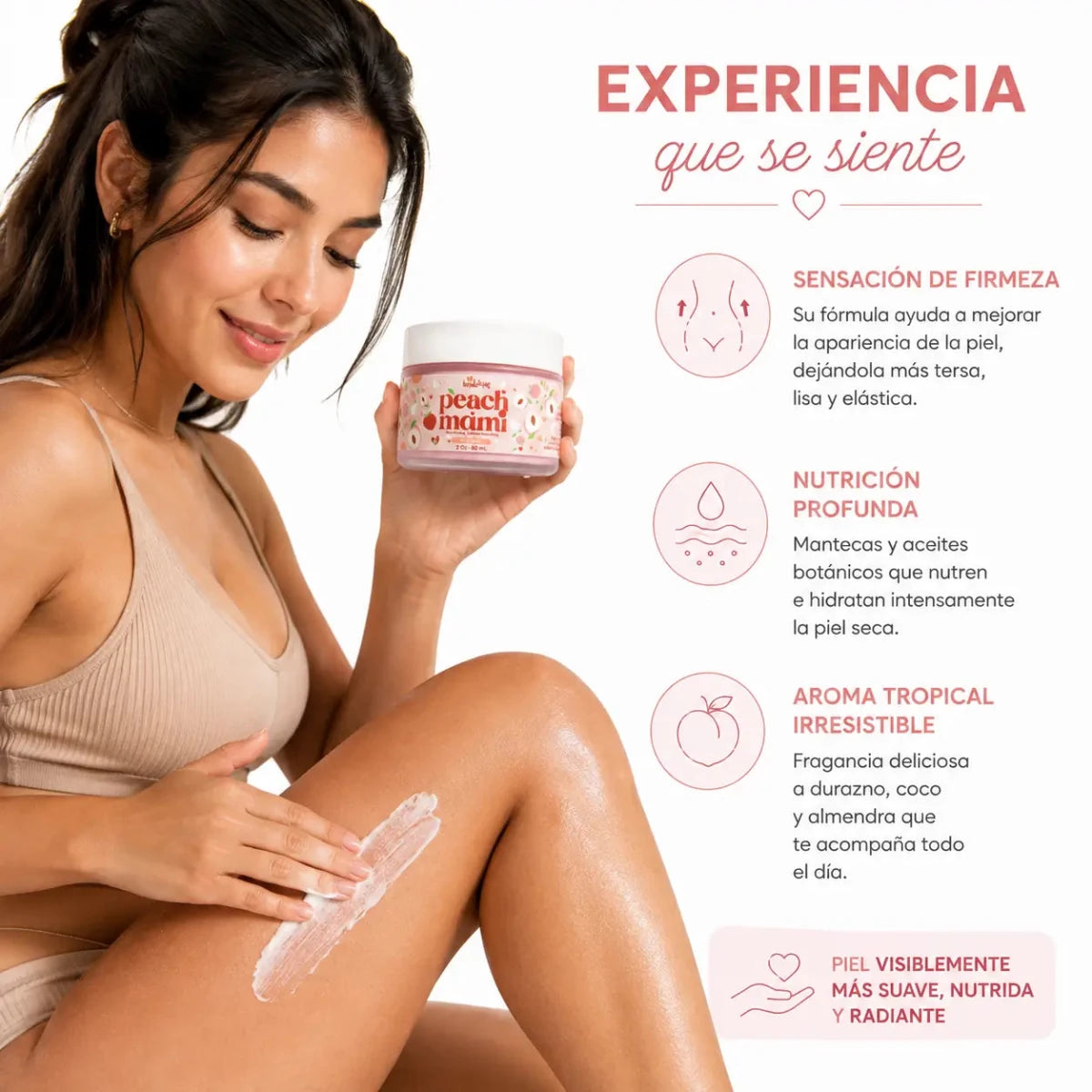 Peach Mami Firming Body Cream (60ml) – Crema Reafirmante - Zivanne