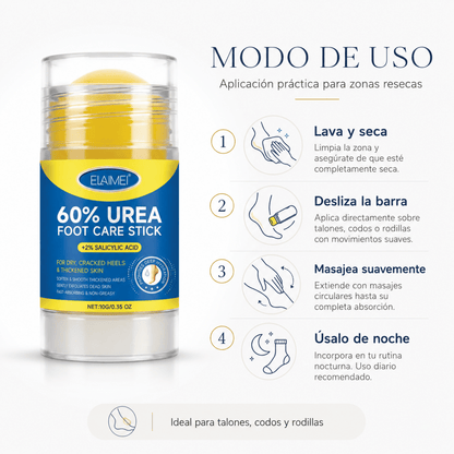Barra de Urea 60% con Ácido Salicílico – Cuidado de Pies - Zivanne