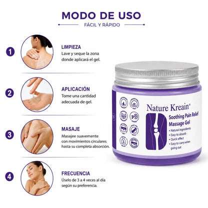 Nature Kresin Soothing Massage Gel (120ml) – Gel Corporal - Zivanne