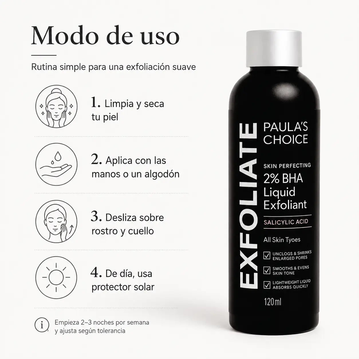 Paula's Choice 2% BHA Liquid Exfoliant (120ml) – Exfoliante