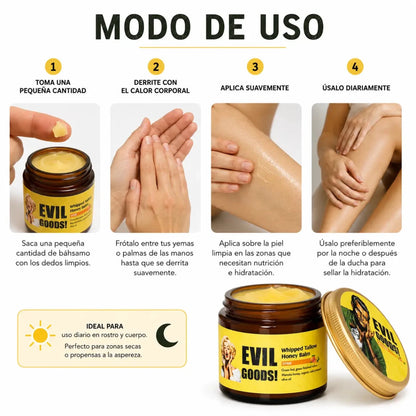 Evil Goods Beef Tallow Citrus Balm (60ml) – Bálsamo Nutritivo - Zivanne