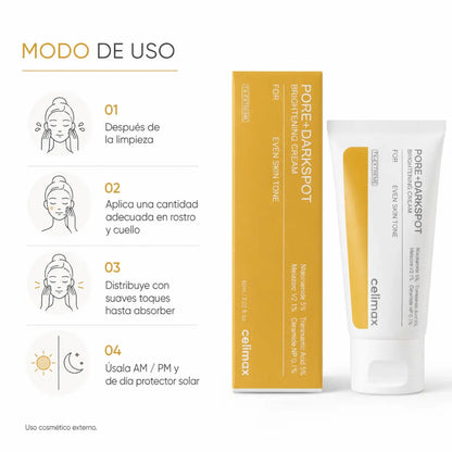 Celimax Pore + Dark Spot Brightening Cream (60ml) – Crema Facial - Zivanne