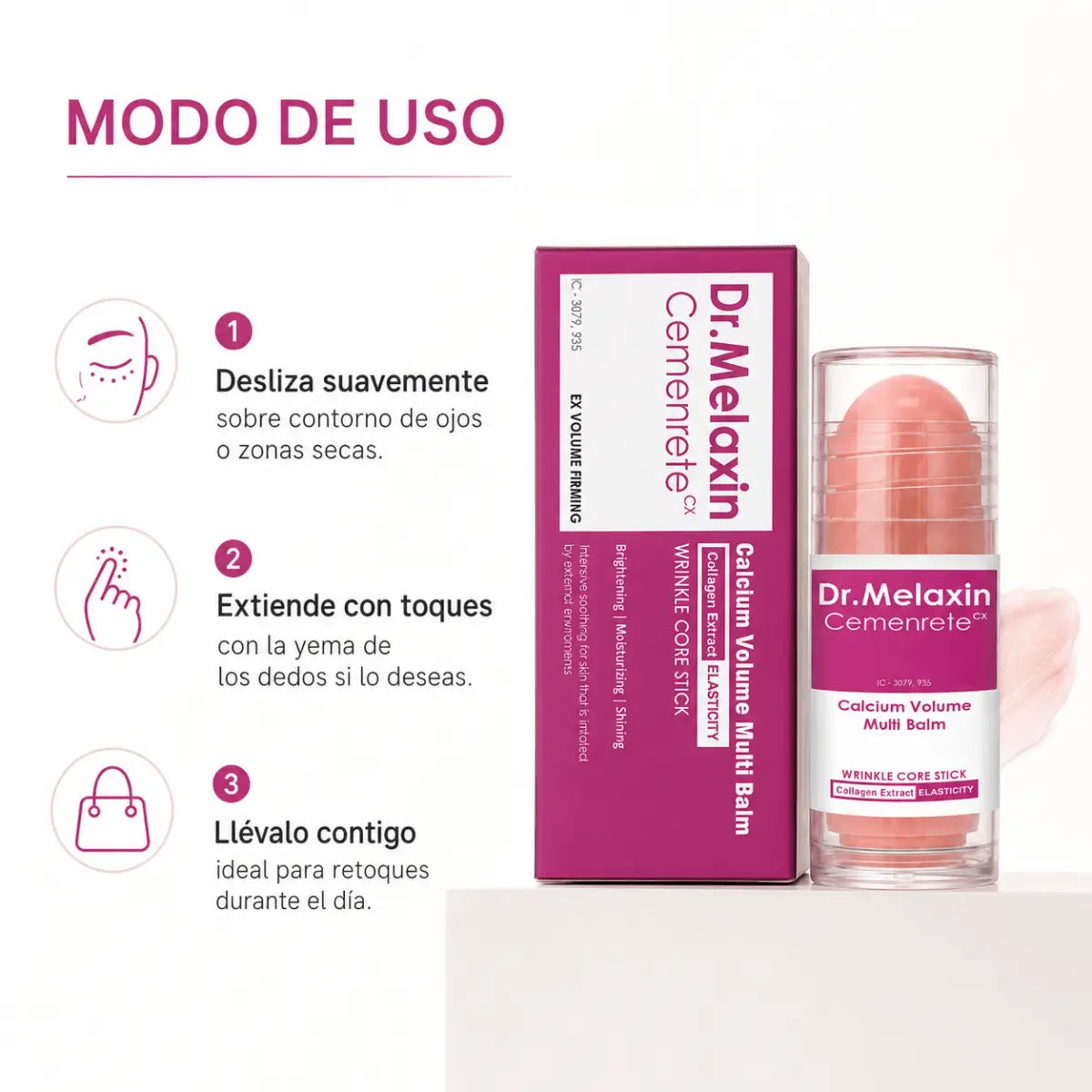 Dr. Melaxin Cemenrete Calcium Multi Balm Stick (10ml) – Bálsamo - Zivanne