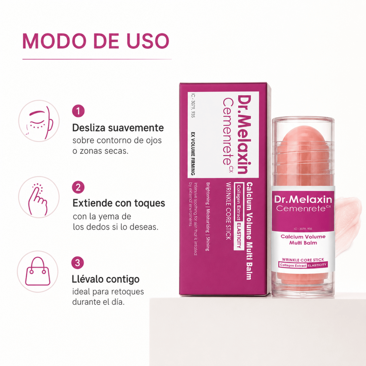 Dr. Melaxin Cemenrete Calcium Multi Balm Stick (10ml) – Bálsamo - Zivanne