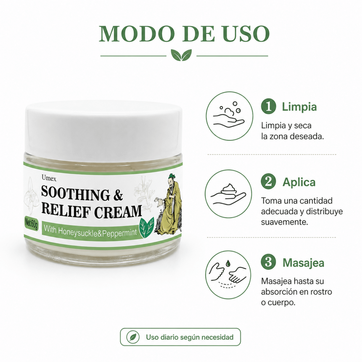 Soothing & Relief Cream (60g) – Crema Calmante y Reparadora - Zivanne