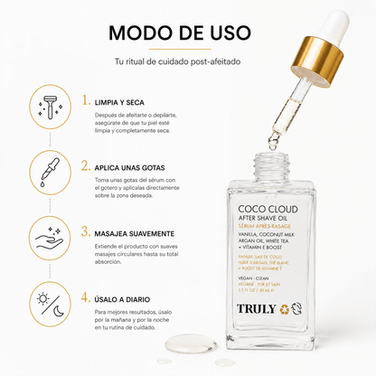 Truly Coco Cloud After-Shave Serum (30ml) – Sérum Calmante - Zivanne