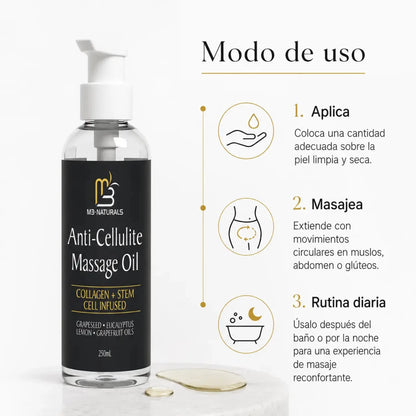 M3Naturals Celulitis Oil massage 250ml - Zivanne