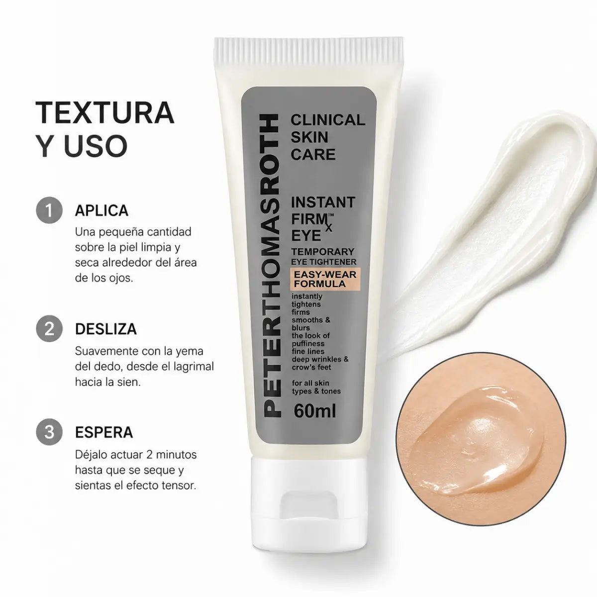 Peter Thomas Roth Instant FIRMx Eye (60ml) – Contorno de Ojos - Zivanne
