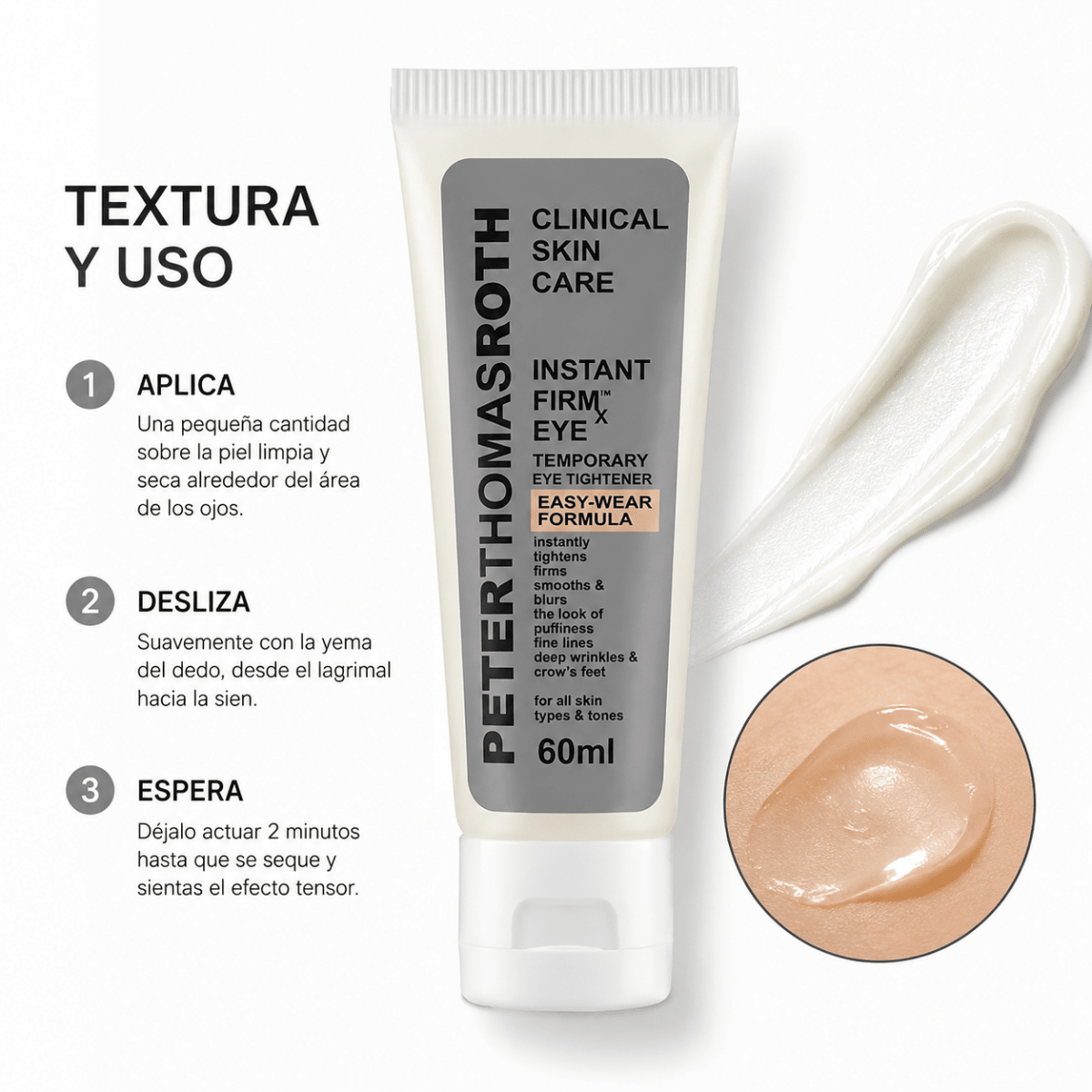 Peter Thomas Roth Instant FIRMx Eye (60ml) – Contorno de Ojos - Zivanne