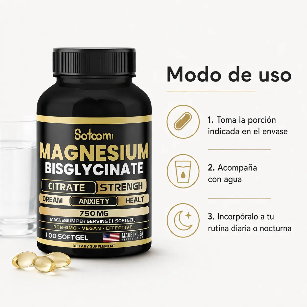 Bisglicinato de Magnesio Satoomi