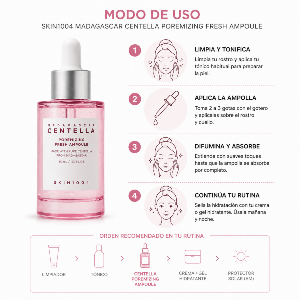 SKIN1004 Madagascar Centella Poremizing Fresh Ampoule (30ml) - Zivanne